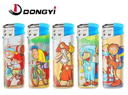 Étiquette personnalisée en plastique Dy-026 Cartoon Figure Étiquette de camping allume-cigare électronique