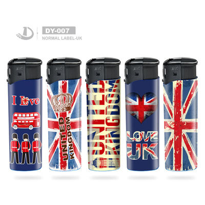 Emballage personnalisé Étiquette normale Logo britannique Allumeur électrique 8,2*2,49*1,0 cm