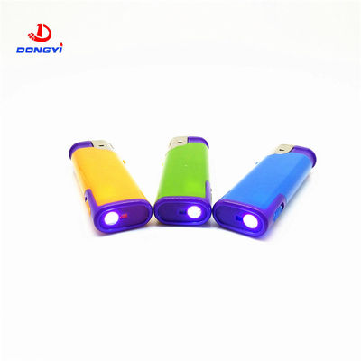 Torche DY-F003 avec lampe à LED Turbo Flamme Butane Gas électrique allume-cigare