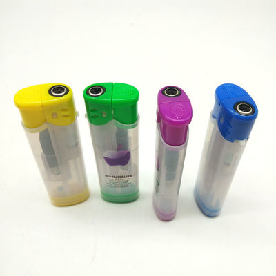Torche Dy-F005 Modèle allume-cigare à gaz de butane étanche au vent en plastique pour cigarette et bougie
