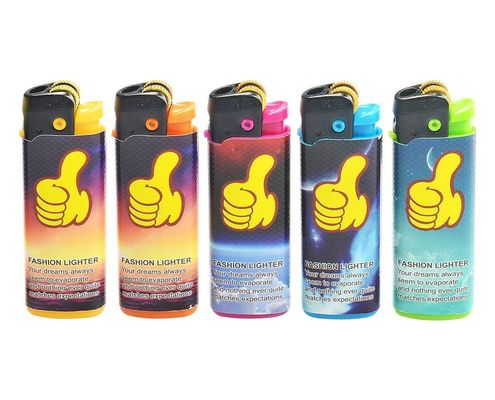 Fonction de la cigarette en plastique jetable rechargeable allume-cigare mince avec style décoratif