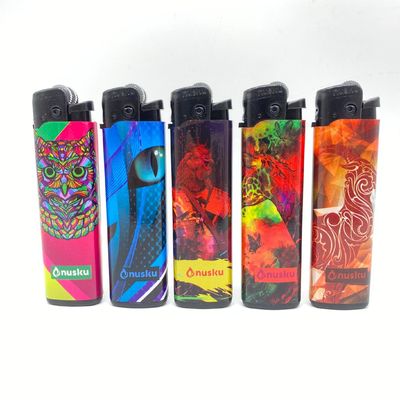 Originaux Les plus récents Rechargeable ou jetable match de flint PE Label plus léger style jetable