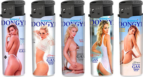 Allumette à gaz jetable avec logo personnalisé et demande de personnalisation étanche au vent