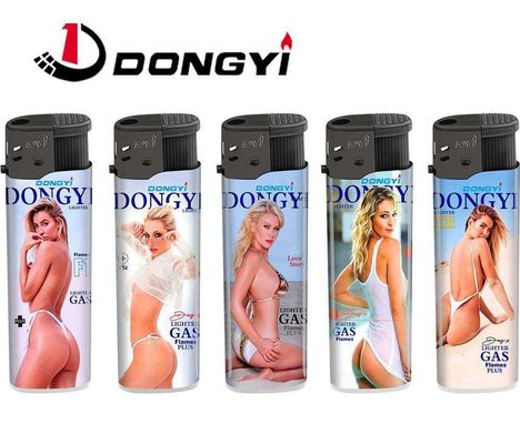 Bon briquet à gaz électrique pour lampe à cigarettes à lampe à cigarettes en plastique et cigare