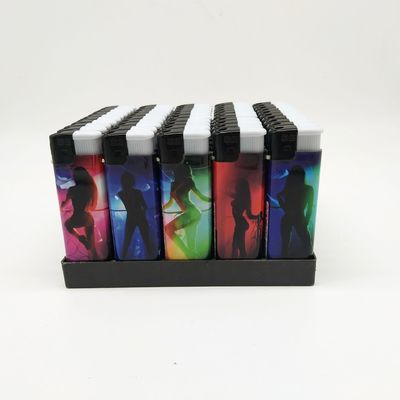 Publicité Cigarette Cigarette cadeau d'un usage unique Lighter cinq couleurs 8,0*2,5*1,0cm Facile