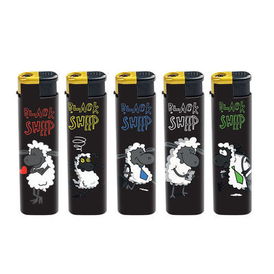 Classique noir couleur rechargeable lampe de poche électrique allume-cigarette sur mesure demande