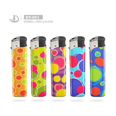 Allumeur électrique rose transparent avec capacité de recharge et résistance aux enfants