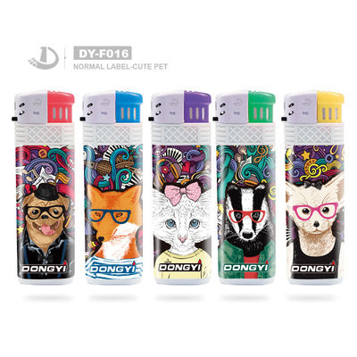 Dy-F016 modèle allume-cigare étanche au vent avec gaz sur demande personnalisée et 1 pièce min.Order