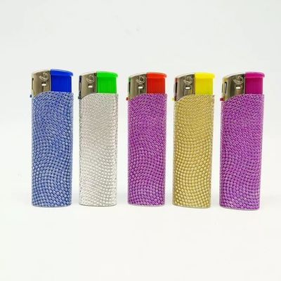 Personnalisation Importation de cigarette à recharge directe allume-cigare électrique avec autocollant diamant Dy-007