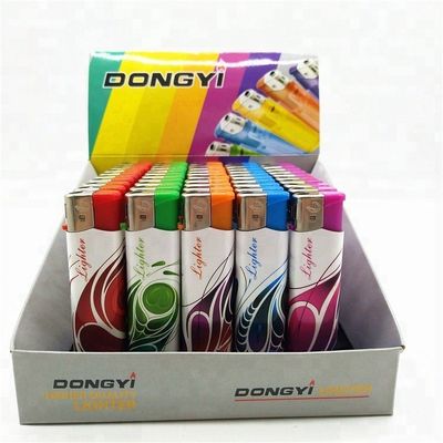 Type Dy-062 allume-cigarettes électroniques minces transparentes à couleur solide jetables