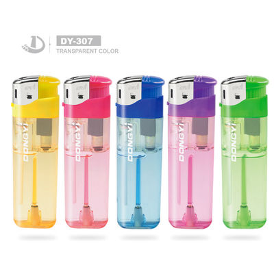 Allume-cigarettes à couleur transparente avec ISO994 Demandez un échantillon personnalisé
