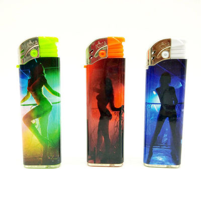 Dy-1702 allume-cigare en plastique avec conception personnalisée et taille 8,1*2,48*0,9 cm