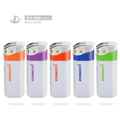 Dy-588 Disposable électrique Sollid Color Lighter demande personnalisée pour la cigarette