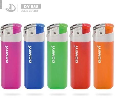 Dy-588 Disposable électrique Sollid Color Lighter demande personnalisée pour la cigarette