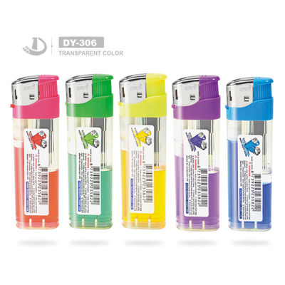 Allumettes électroniques de cigarettes transparentes ou semi-transparentes à Dy-306 en plastique gazeux