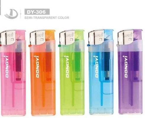 Allumettes électroniques de cigarettes transparentes ou semi-transparentes à Dy-306 en plastique gazeux