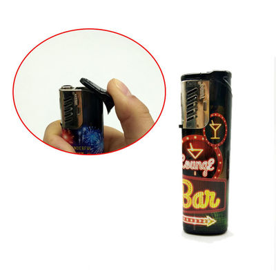 Allumeur électronique étanche à l'air pour le remplissage de gaz en plastique avec modèle de logo personnalisé N° DY-F001