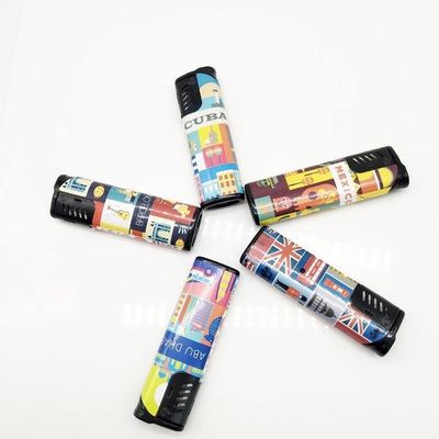 Légère électrique à fumer étanche au vent de 81 mm de long avec logo et modèle personnalisés N° DY-F001