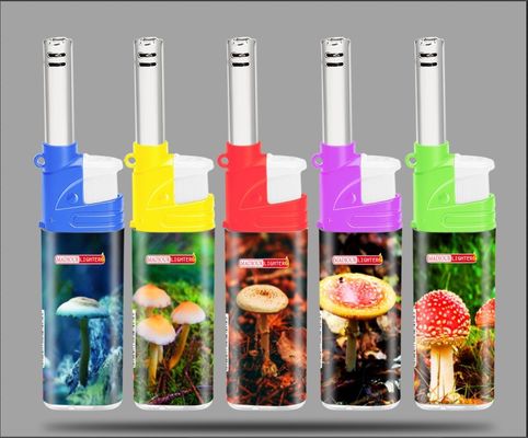 Des bougies électriques colorées en plastique, des briquets de cuisine, des briquets de barbecue, des briquets de feu de Dongyi.