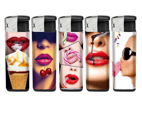 Allumeur électrique en plastique rechargeable de mode avec la norme européenne ISO 9994 et le logo du client
