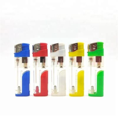 Cinq couleurs en plastique LED Cakmak électronique rechargeable allume-cigare à gaz