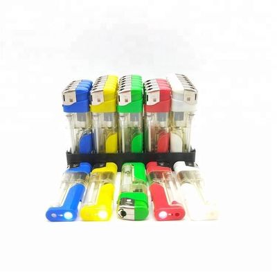 Cinq couleurs en plastique LED Cakmak électronique rechargeable allume-cigare à gaz