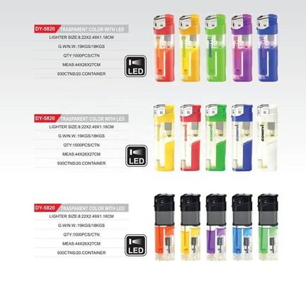 Personnalisation allume-cigare électronique avec LED et taille 8,22*2,49*1,18 cm