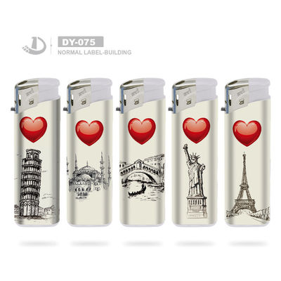 Allume-cigarettes en plastique coloré et stable avec modèle anti-enfants N° DY-075