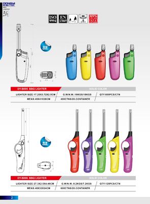Modèle N° DY-B006 Appareil de cuisine rechargeable à gaz pour barbecue avec interrupteur d'allumage
