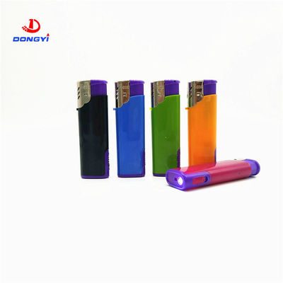 Torche DY-F003 avec lampe à LED Turbo Flamme Butane Gas électrique allume-cigare