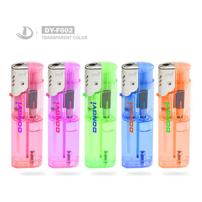 DY-F002 Cadeau avec lampe de poche pour homme allume-cigarettes électroniques en plastique résistant au vent jetable