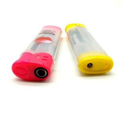 Torche Dy-F005 Modèle allume-cigare à gaz de butane étanche au vent en plastique pour cigarette et bougie