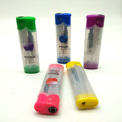 Torche Dy-F005 Modèle allume-cigare à gaz de butane étanche au vent en plastique pour cigarette et bougie