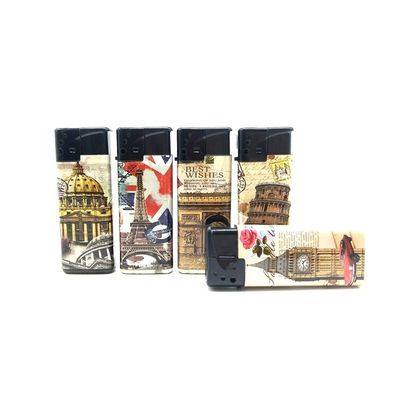 Logo personnalisé allume-cigarettes en plastique jetable portable résistant au vent pour l'extérieur