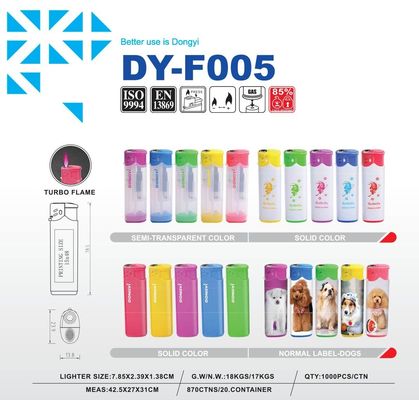 L'appareil est équipé d'une lampe de poche à gaz Dy-F005 de Hunan Dongyi
