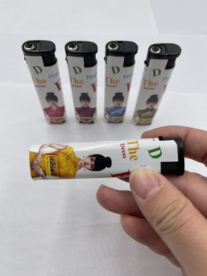 7.94*1.96*1.12 CM Torche Logo personnalisé allume-feu de poche pour allume-feu à gaz au butane électrique