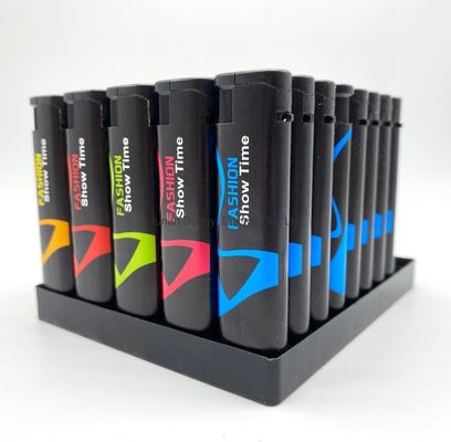 Personnalisation autocollant enveloppé article de briquet électrique jetable pour cadeau de souvenir