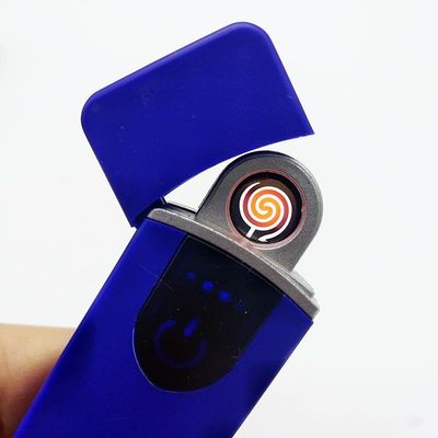 L'empreinte digitale activée USB allumeur rechargeable USB01 Logo personnalisé 8,2*2,3*0,95 cm
