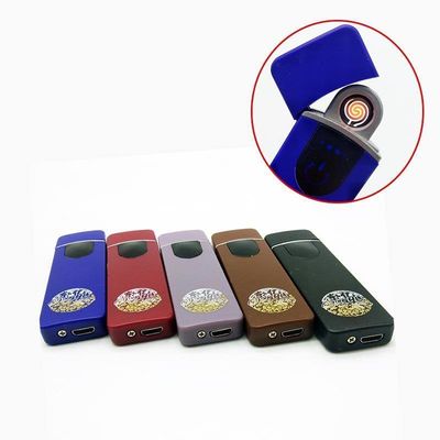 Plastique rechargeable étanche au vent allumeur de lampe de poche électrique jetable