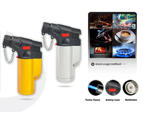 Conception unique Accessoires de fumage Allume-cigare Allume-flamme à jet de gaz Allume-flamme